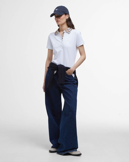 Barbour White Malvern Top