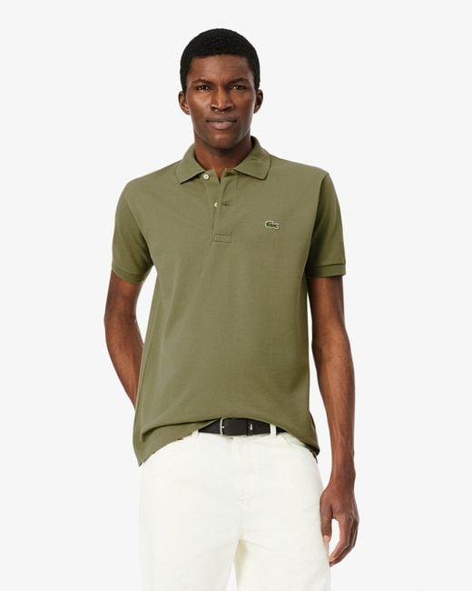 Lacoste Green Classic Fit L.12.12 Short Sleeve Polo Shirt Size: L for men