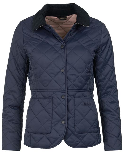 Barbour Blue Deveron Quilted Coat