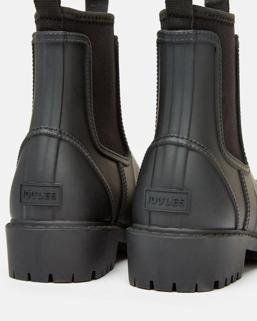 Joules Black Oakfield Short Wellies
