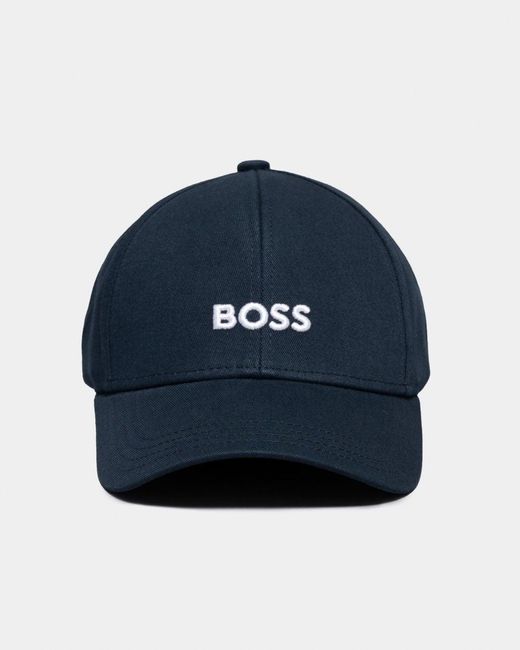 BOSS by Hugo Boss Blue Zed Cotton-twill Six-panel Cap With Embroidered Logo for men