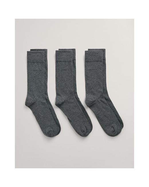 GANT Soft Cotton Socks in Gray for Men | Lyst