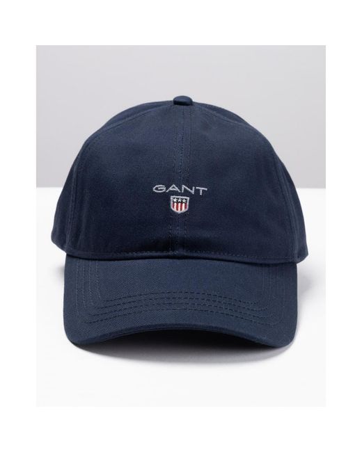 GANT Cotton Twill Cap in Marine (Blue 