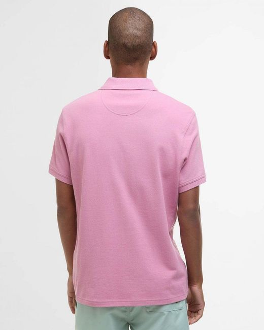 Barbour Red Sports Polo Shirt for men
