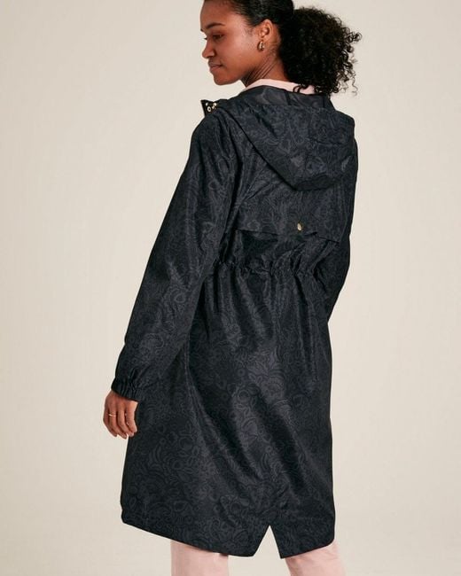 Joules Natural Holkham Printed Packable Raincoat