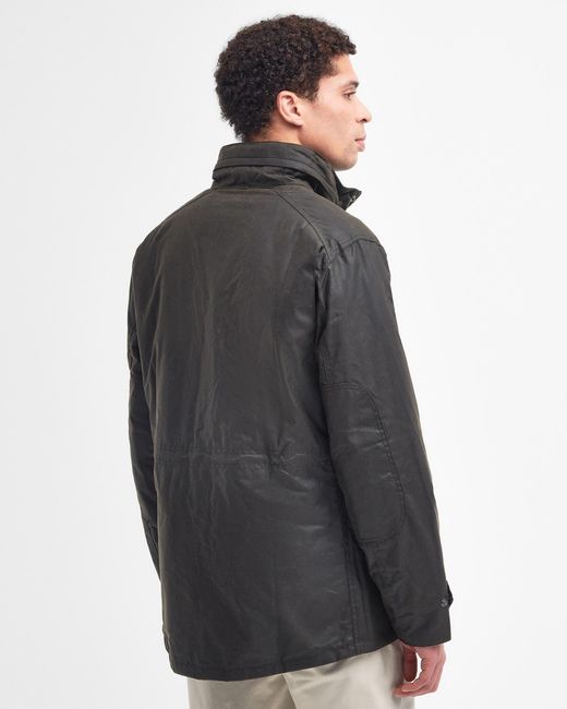 Barbour Gray Sapper Wax Jacket for men