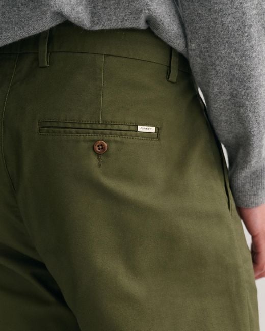 Gant Green Regular Fit Tech Prep Chinos for men
