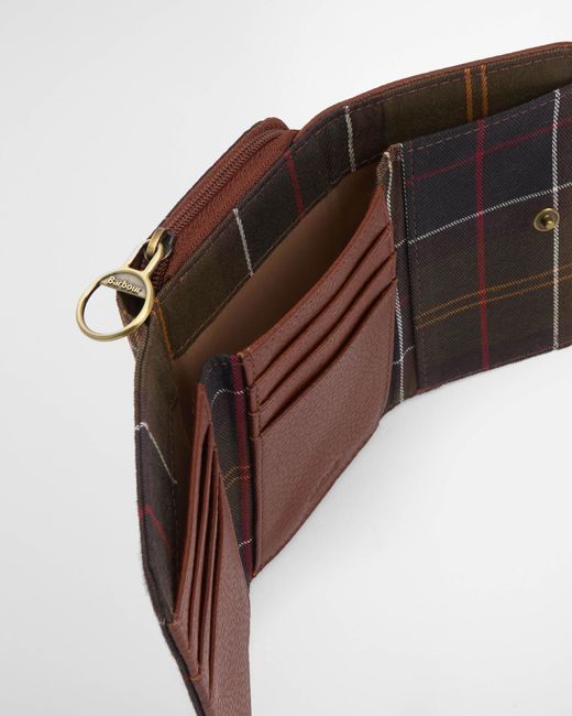 Barbour Gray Rosa Leather French Purse