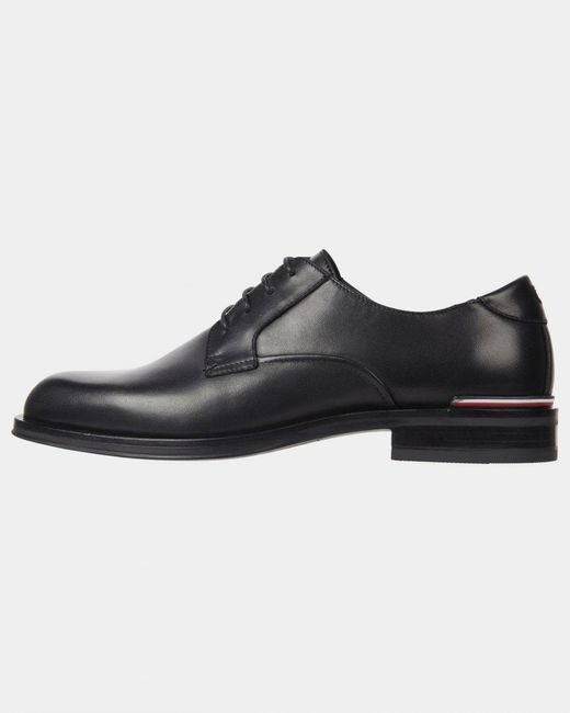 Tommy Hilfiger Black Core Rwb Hilfiger Leather Shoes for men
