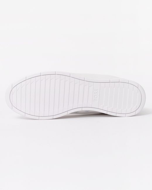 Boss White Nitan Lowp Pltd Trainers for men