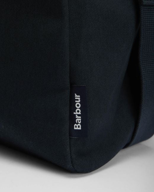Barbour Black Cascade Flight Bag for men