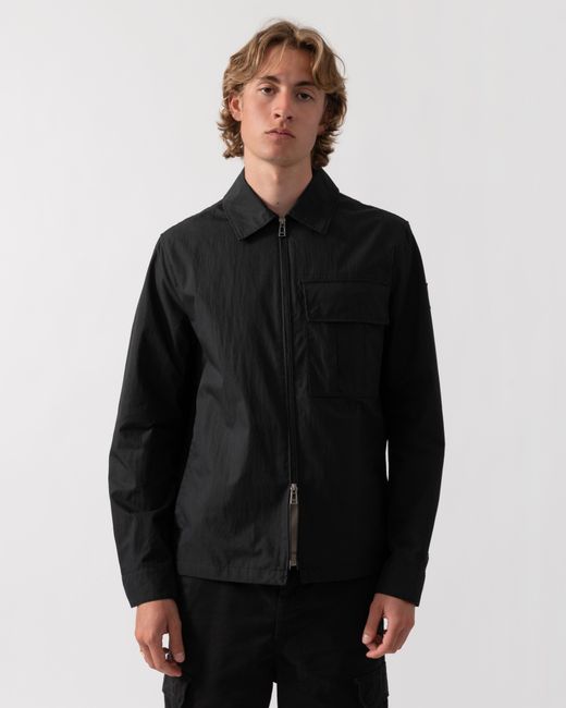 Belstaff Black Cargo Overshirt for men