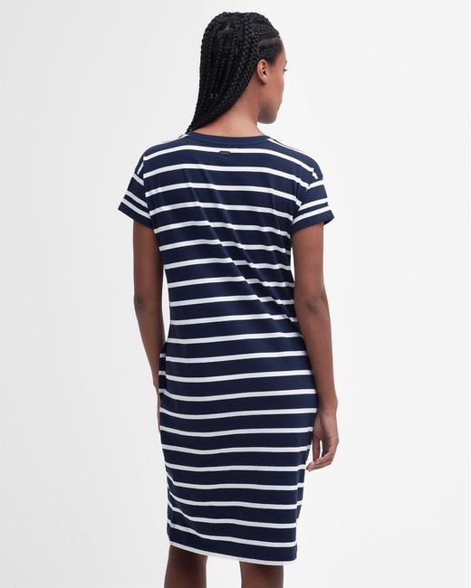 Barbour Blue Otterburn Stripe Dress