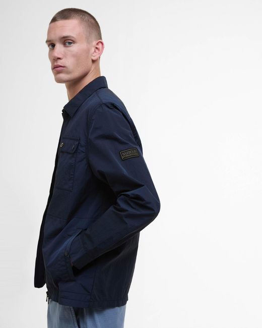 Barbour Blue Inline Overshirt for men