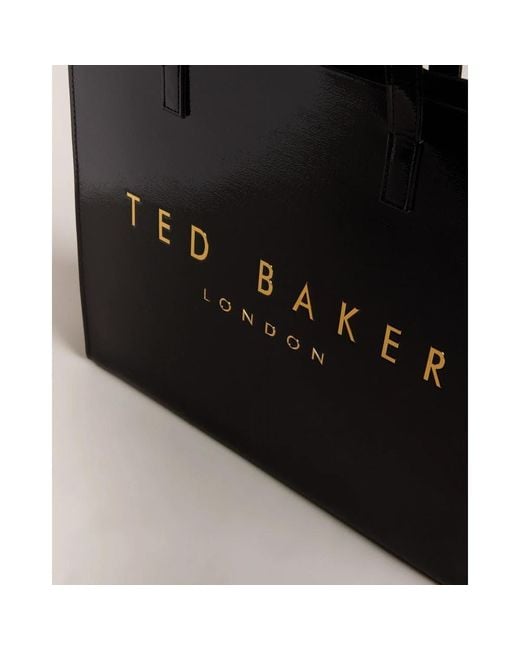 Ted Baker Crinkon Crinkle Large Icon Bag in Black | Lyst