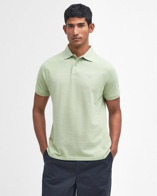 Barbour Green Sports Polo Shirt for men