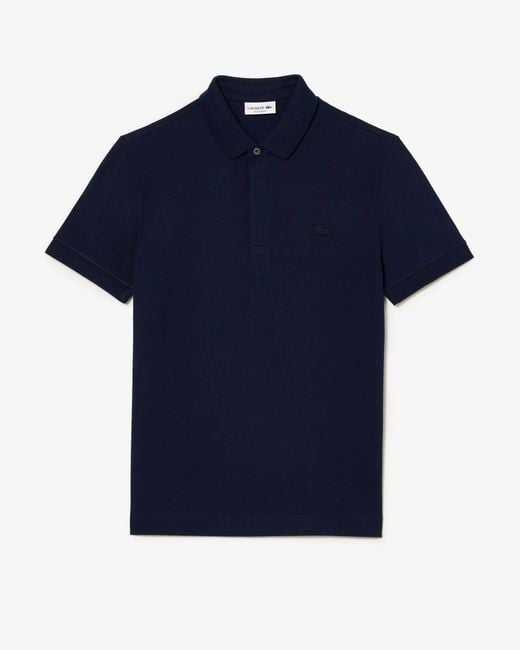 Lacoste Blue Smart Paris Stretch Cotton Polo Shirt for men
