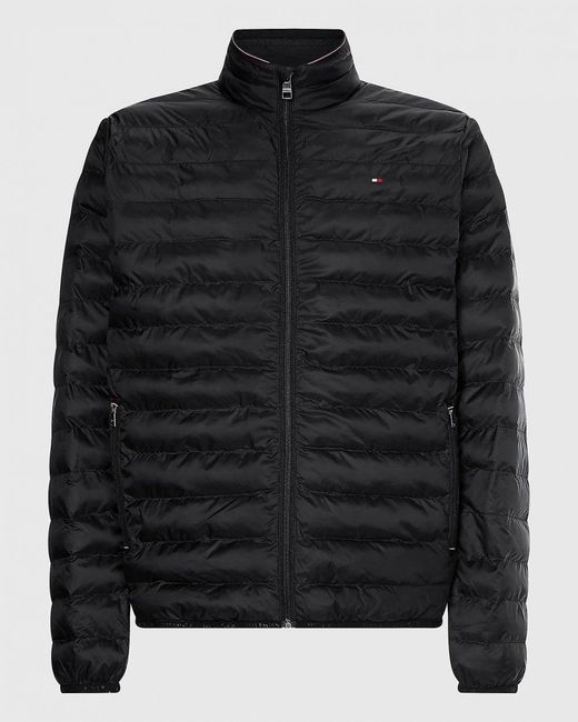 Tommy Hilfiger Black Jacket For Transition Weather for men