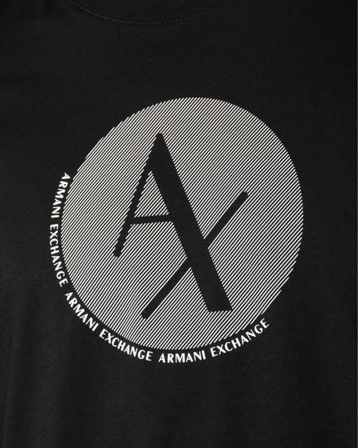 Armani Exchange Black Circle Logo for men