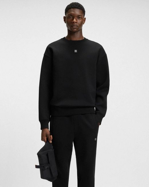 HUGO Black Dettil Sweatshirt for men