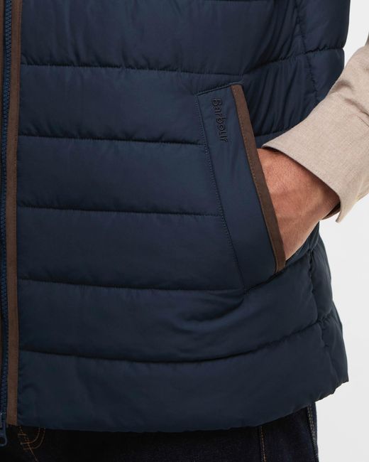 Barbour Blue Broughton Quilted Gilet for men