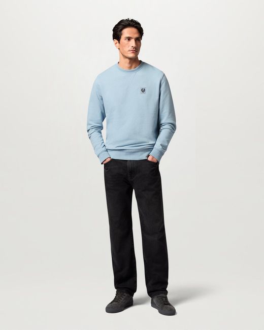 Belstaff Blue Logo Sweatshirt for men