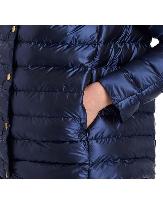 barbour hamble quilted jacket navy