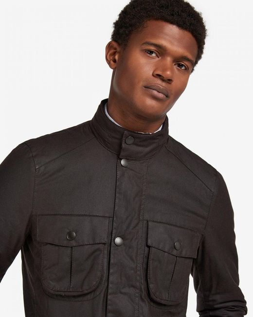 Barbour Black Corbridge Wax Jacket for men
