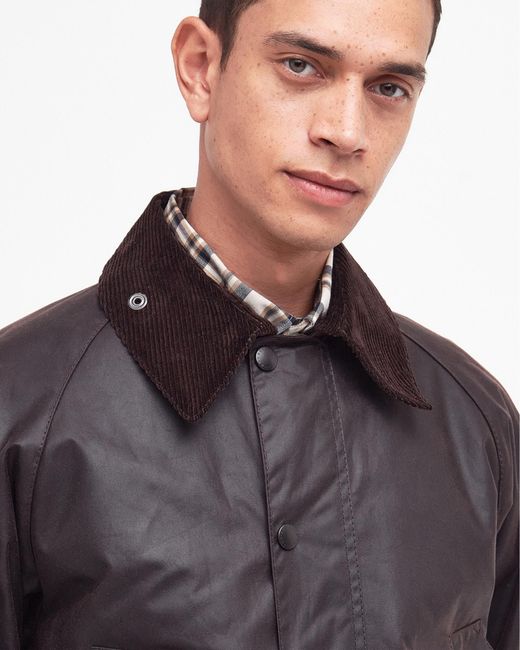 Barbour Black Bedale Wax Jacket for men