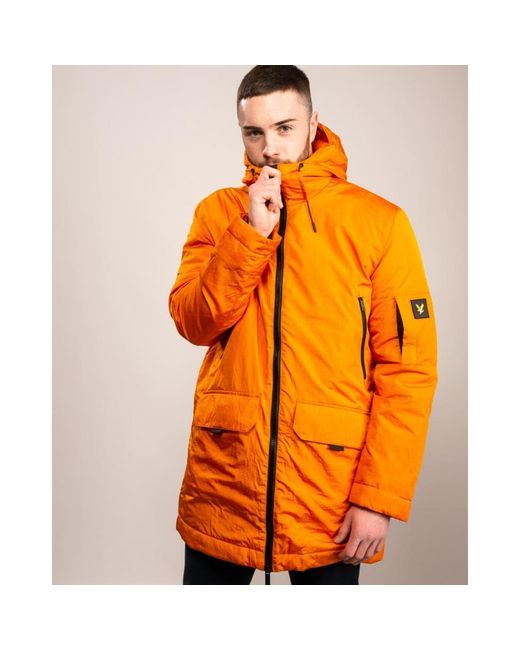 orange lyle and scott jacket