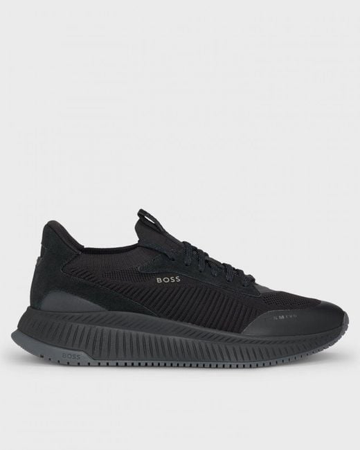 Boss Black Ttnm Evo Trainers With Knitted Uppers Nos for men