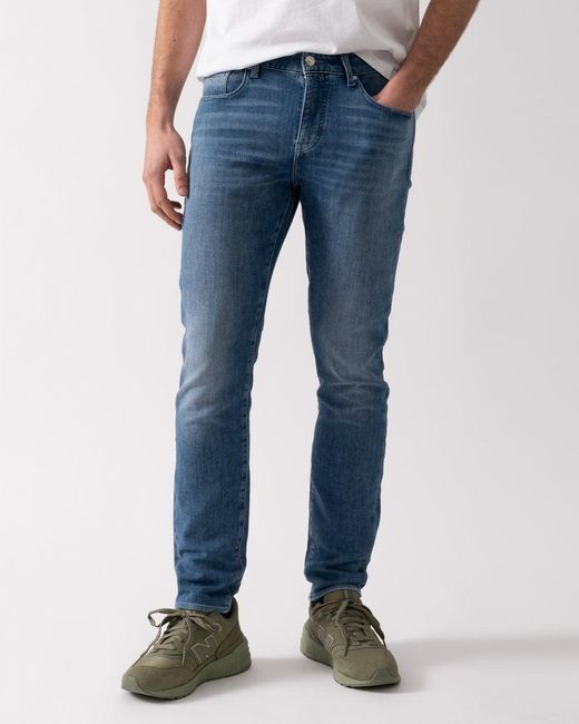 ARMANI EXCHANGE Blue Slim Fit 5 Pocket Jeans for men