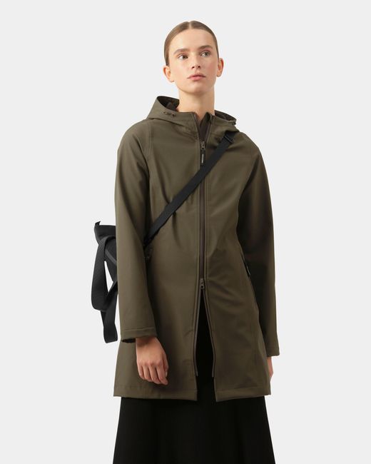Ilse Jacobsen Green Daybreak Softshell Raincoat