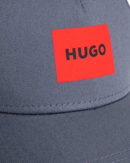 HUGO Multicolor Jude Cotton-twill Woven Cap With Logo Print for men