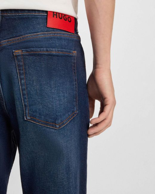 HUGO Blue 634 Tapered-Fit Jeans for men