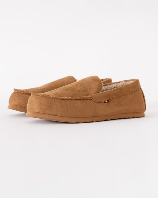 Tommy Hilfiger Brown Suede Hilfiger Driver House Shoes for men