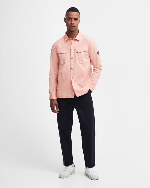 Barbour Pink Gear Overshirt for men