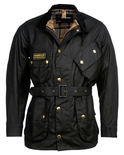 Barbour Black International Original Wax Jacket for men