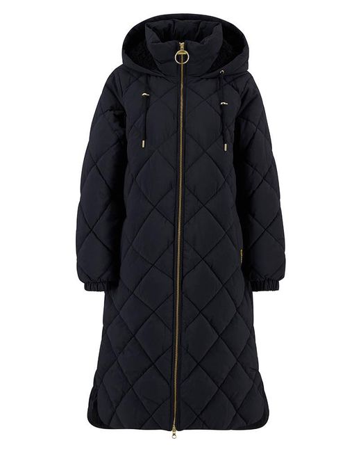 Barbour Blue Kirkton Long Puffer Jacket