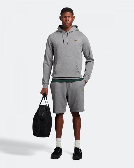 Lyle & Scott Gray Pull Over Hoody for men