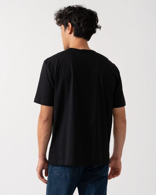 Paul Smith Black Ps Casual Fit Multicolour Text T-Shirt for men