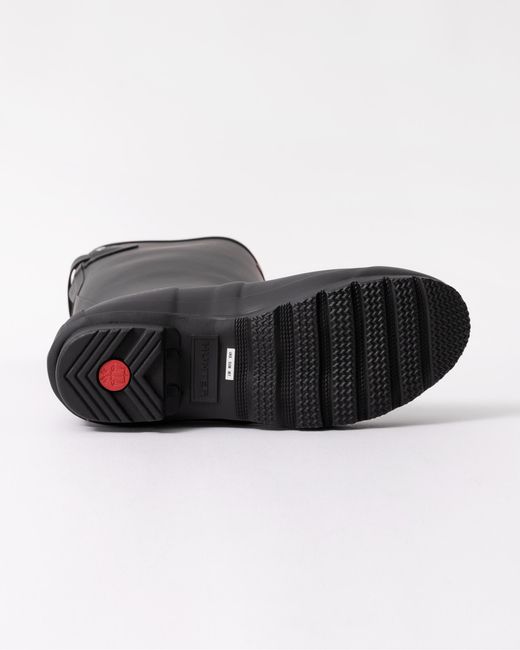 Hunter Black Original Tall Back Adjustable Wellies