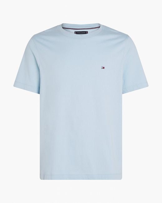 Tommy Hilfiger Blue Essential Seasonal Regular Fit Solid T-Shirt for men