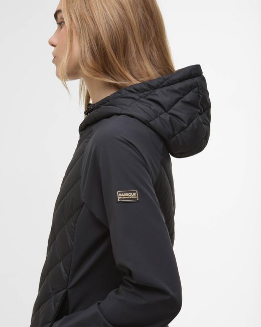 Barbour Black Dakota Quilted Sweatshirt