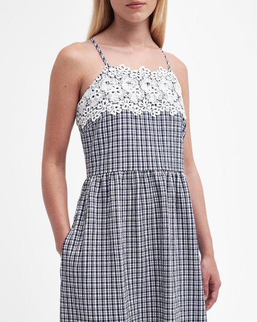 Barbour Gray Glamis Midi Dress