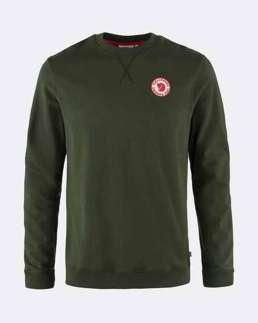 Fjallraven Green 1960 Logo Badge Sweatshirt Size: M for men