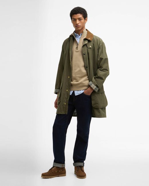 Barbour Green Icons Border Casual Jacket for men