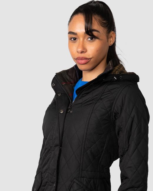 Barbour Black Millfire Quilted Jacket