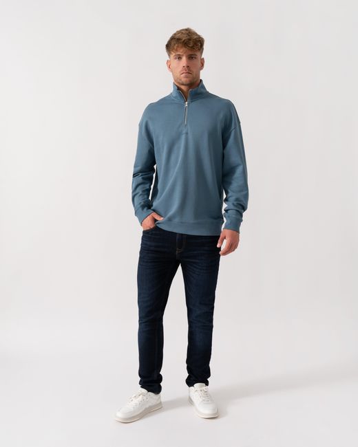 HUGO Blue Durty244 1/4 Zip Sweatshirt for men