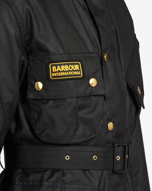 Barbour Black International Original Wax Jacket for men